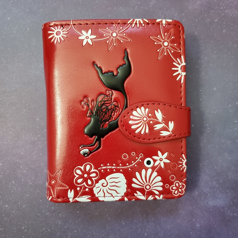 Mermaid Wallet NWT - Shagwear - Red Vegan Leather - New With Tags